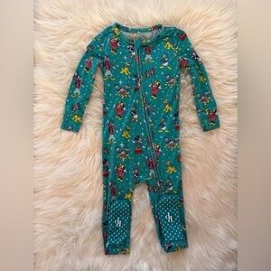 Posh Peanut Teal One Piece with Character Print